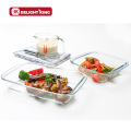 Oven Safe Glass Bakeware with plastic Lid